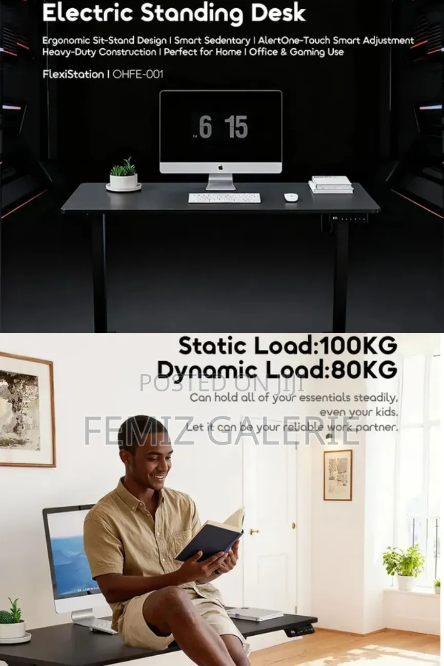 Oraimo Flexistation Ergonomic Smart Adjustable Electric Standing Desk