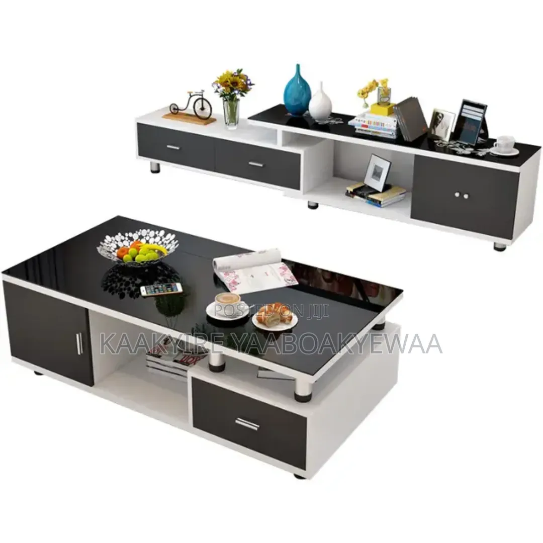 Foreign Tv Stand and Coffee Table Set
