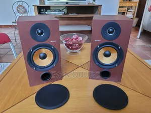 Powerful Sony Studio Passive Bookshelf Speakers Good Sound Quality