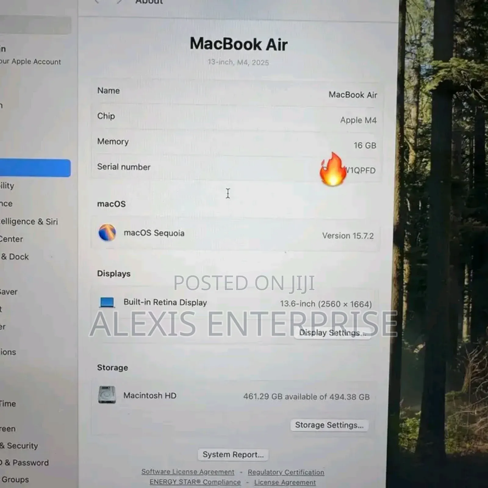 New Laptop Apple MacBook Air 2025 M4 13-inch 16GB Apple M4 SSD 512GB