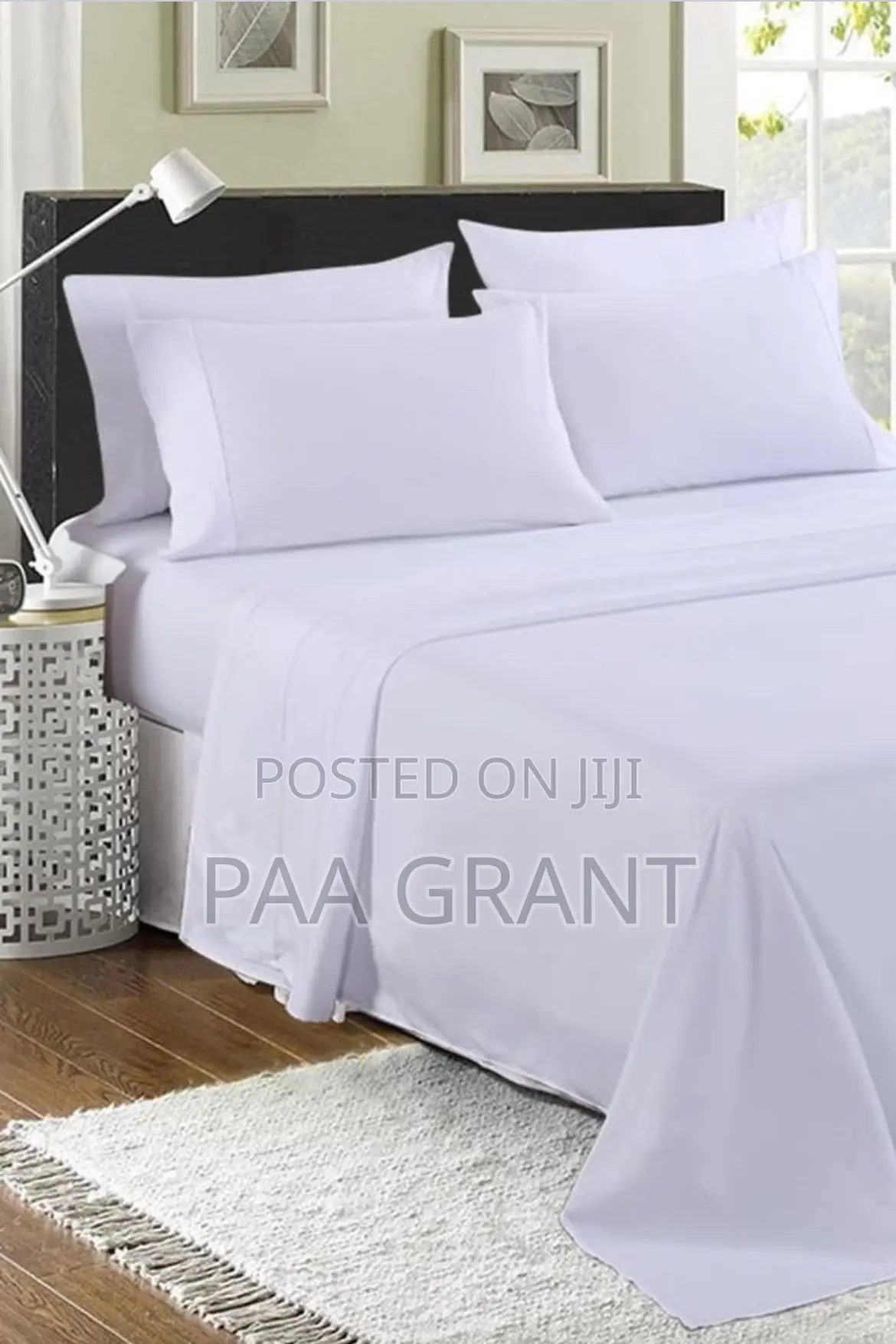 Original Pure Cotton Bedding (2 Sheets,4 Pillow Cases for Hotels
