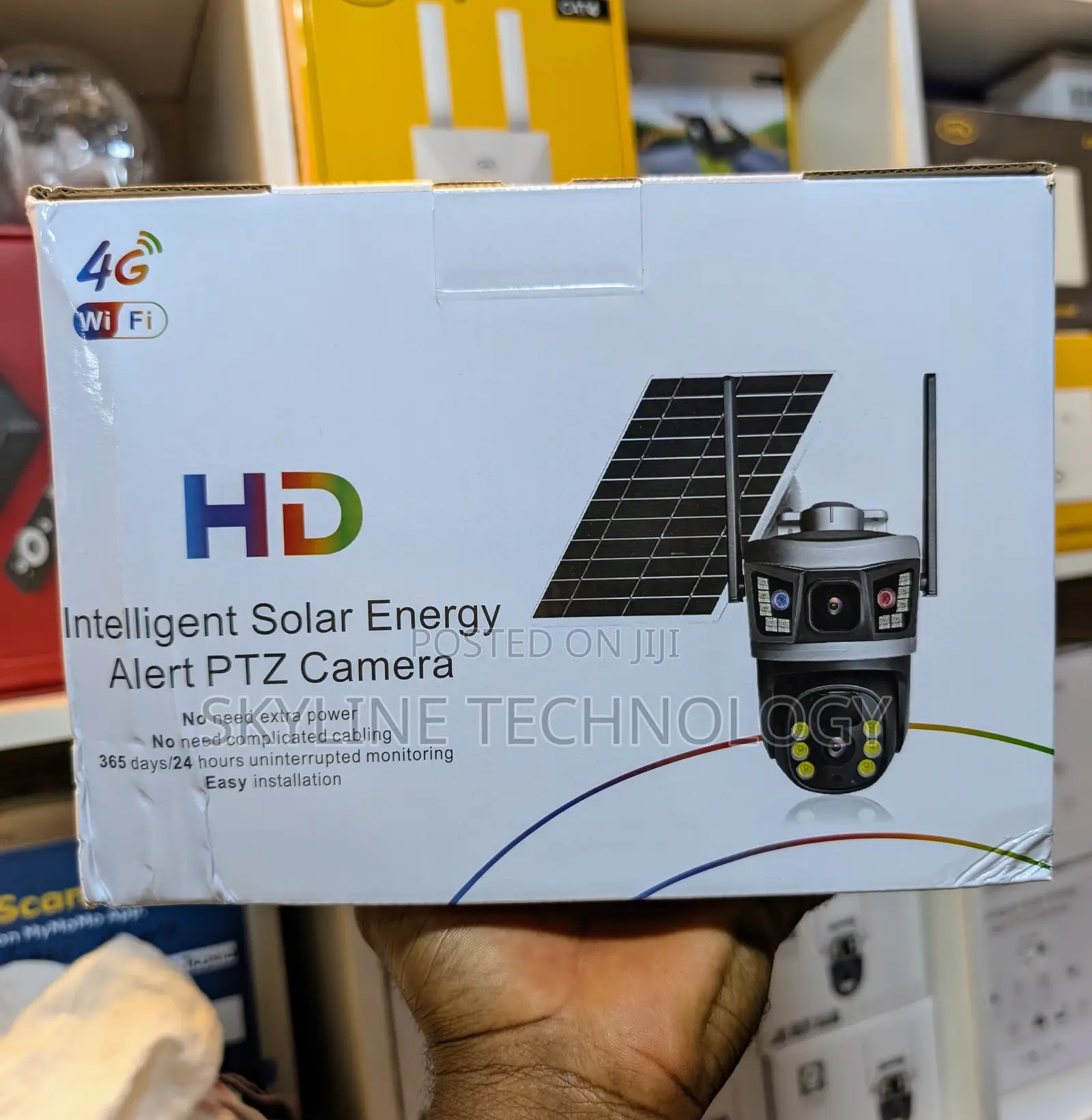 Hd Solar PTZ 4g Dual Lens Security Camera