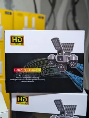 3 Lens 4g Flood Light Solar Security Camera