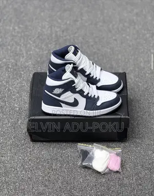 Nike Air Jordan 1 Mid “ White | Obsidian “ Sneakers
