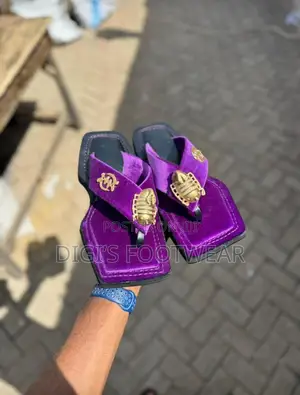 Square Mouth Purple Suede Akyekyede3 Ahenem/ Chawchaw