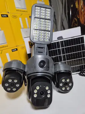 Solid 3 Lens 4g Smart Hd Solar CCTV Camera