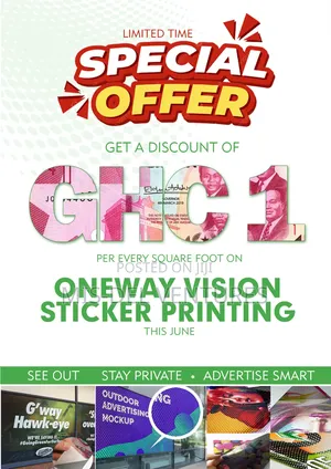 One Way Vision Print Promo