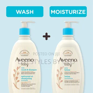 Aveeno Baby Daily Moisture Lotion + Wash Shampoo
