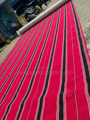 Quality Industrial Red Stripes Carpet