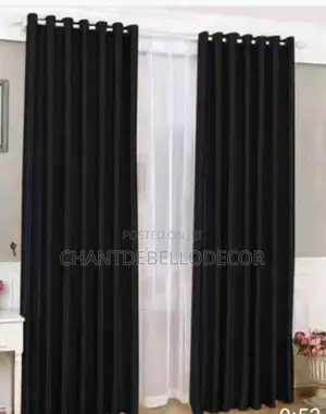 3in1 Good Deal 2pcs Blackout Curtains Plus 1 Transparent White Voile