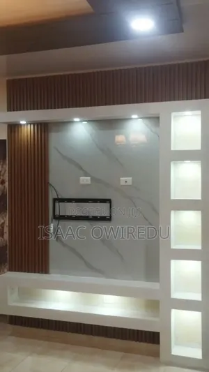 Television Wall Mounted Design With Colourful Lighting System
