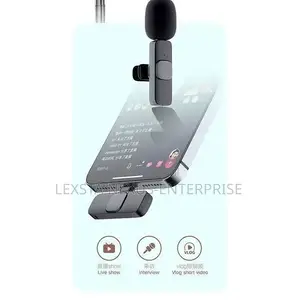 Wireless Lavalier Lapel Mini Microphone Noise Reduction Bluetooth Live