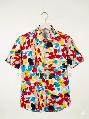Trendy Summer Short-Sleeve Button-Down Shirt