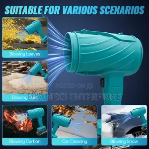 Boashi Cordless Leaf Blower With 2× 21v Batteries Storage Case