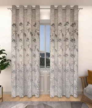 Set of Brown Blackout Curtains.