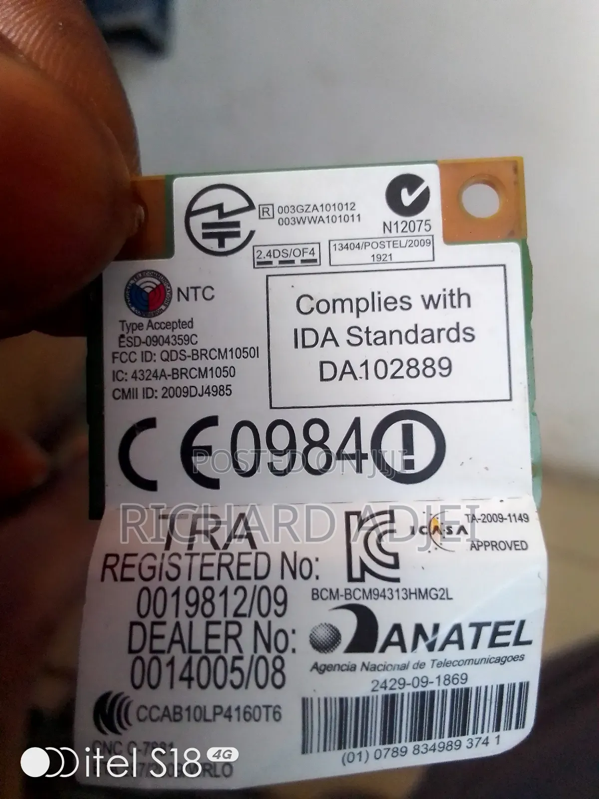 Laptop Wireless Network Card.Wifi