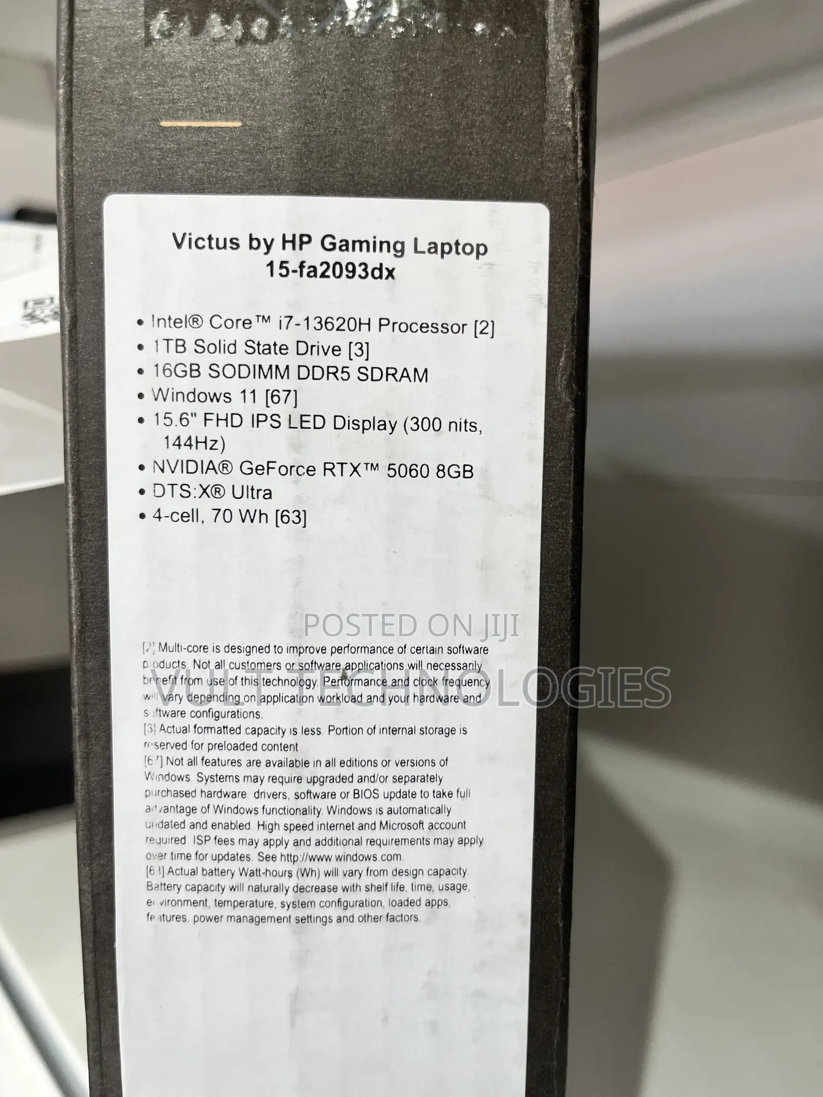 New Laptop HP Victus 15 16GB Intel Core i7 SSD 1T