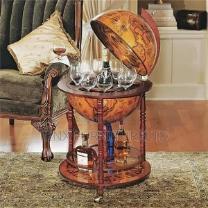 Antique Bar Globe Drinks Cabinet Wine Container