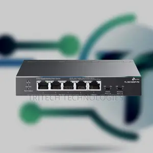 Tp-Link Tl-Sg1005p-Pd5-Port Gigabit Desktop Poe+ Switch With 1-Port