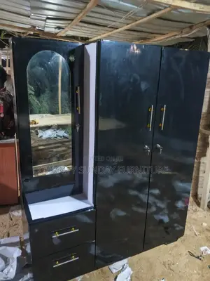 Dresser Attached With Wardrobe