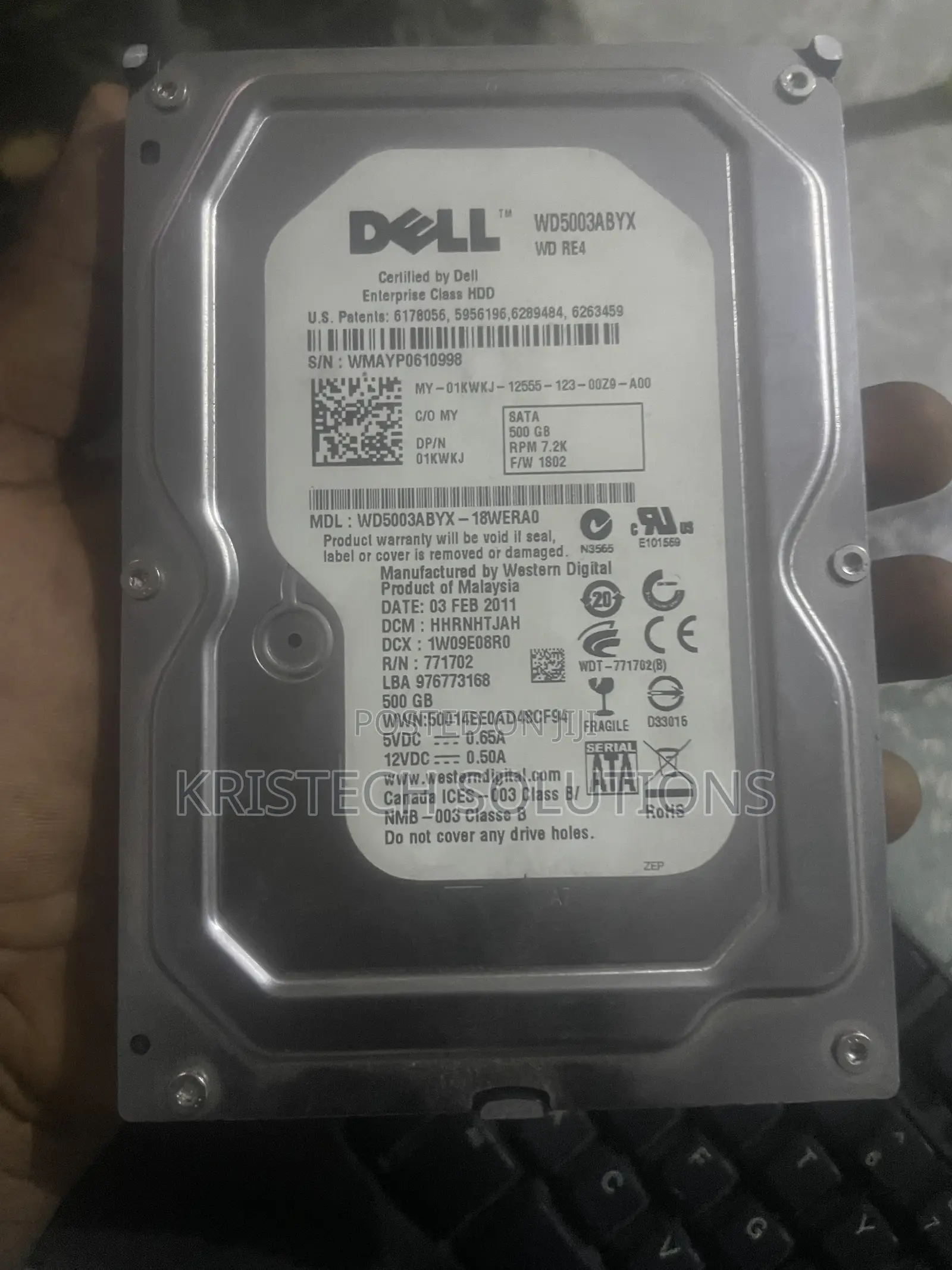 Desktop Hard Drive 500gb