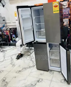 Sleek Nasco Nasf2-400 4 Door Electric Refrigerator(Gray) 