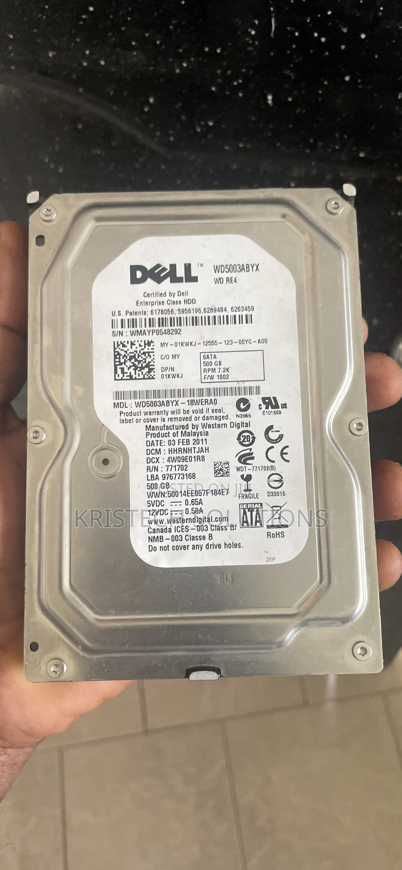 Desktop Hard Drive 500gb