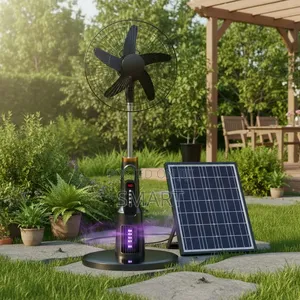 18 Inch Rechargeable Mosquito- Killing Ac/Dc Portable Solar Fan