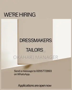 Dressmaker/ Tailor Job Vacancy