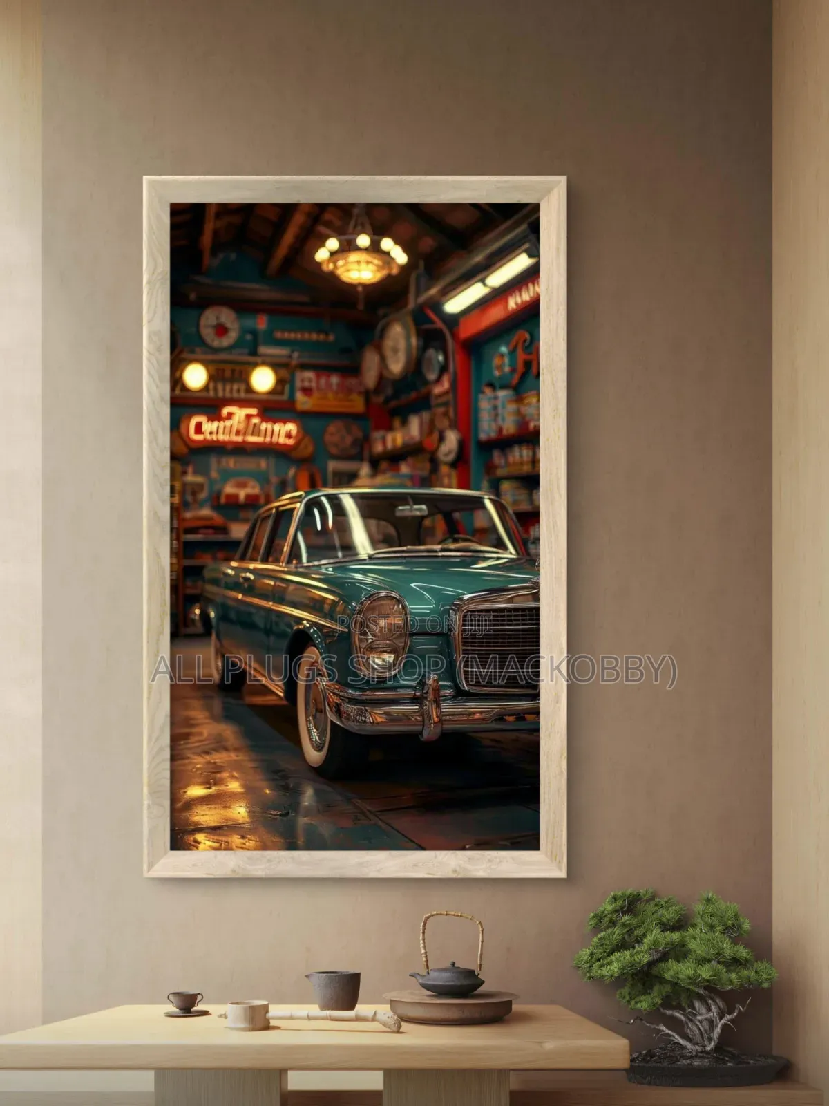 Wall Framed Vintage Benz on Pre Order Only