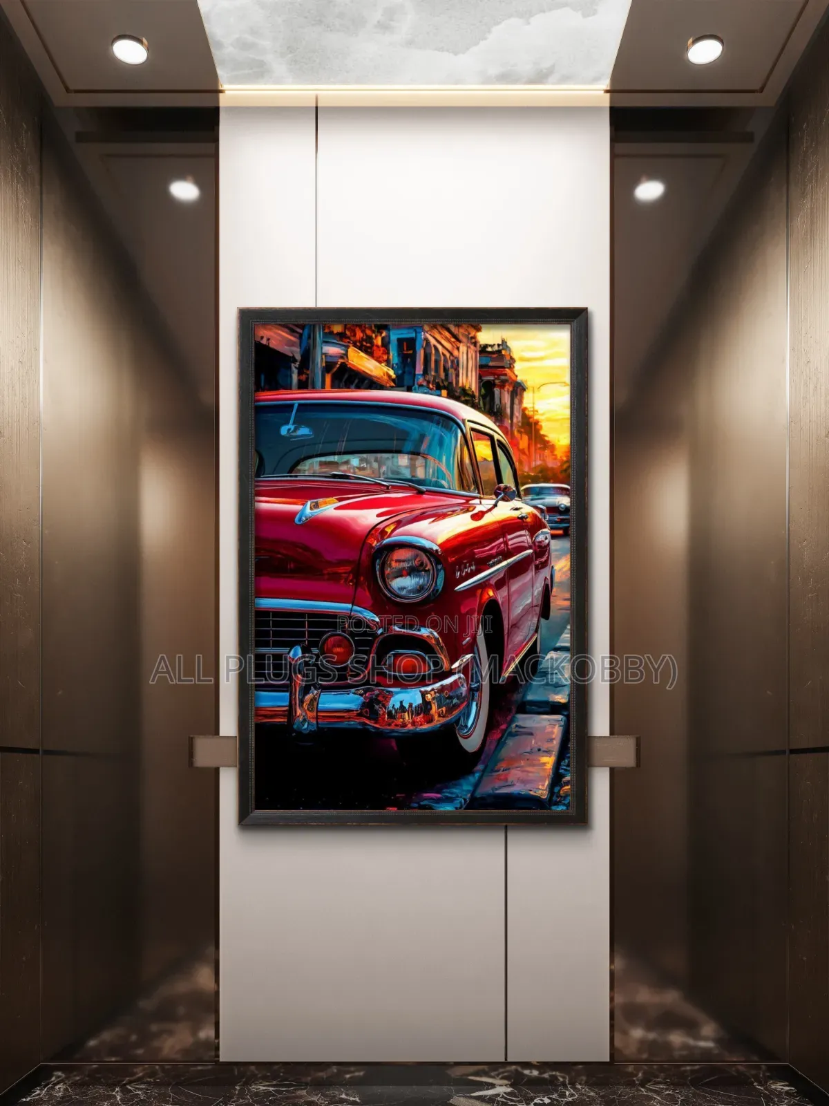 Wall Framed Vintage Benz on Pre Order Only
