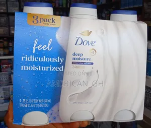 Dove Moisture Body Wash, 3 Pack