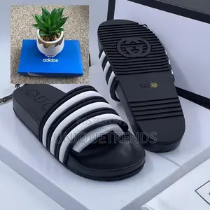 Original Black and White Gucci Slides