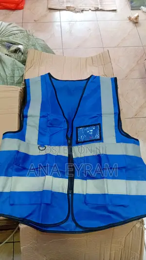 Blue Reflective Vest Zip