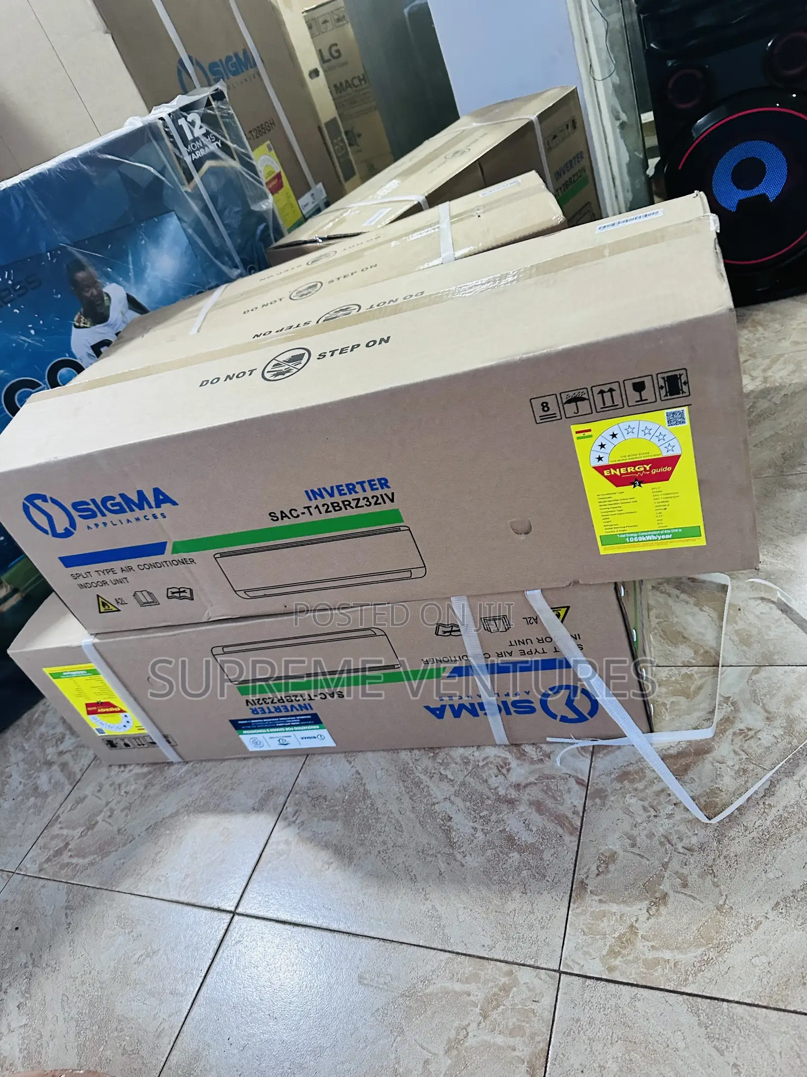 Sigma 1.5hp Inverter Air Conditioner R32 Gas (Sac-T12brz32iv)