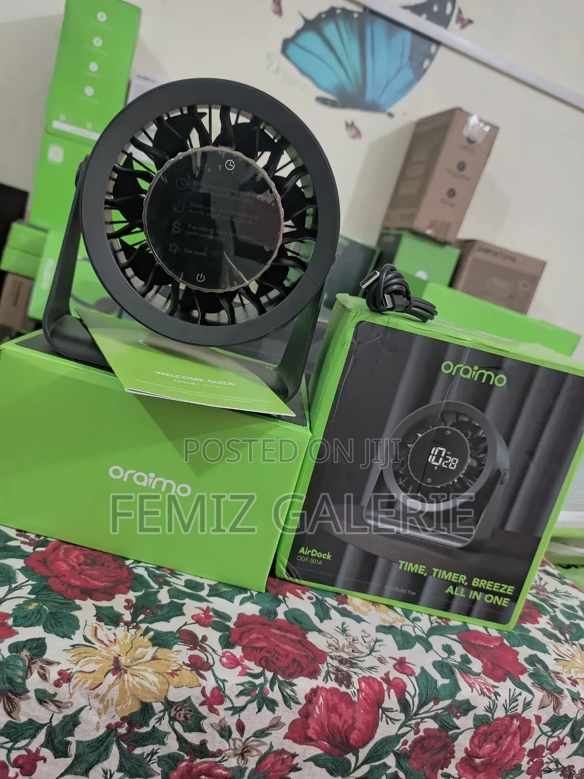 Oraimo Airdock Strong Airflow Portable Desktop Fan