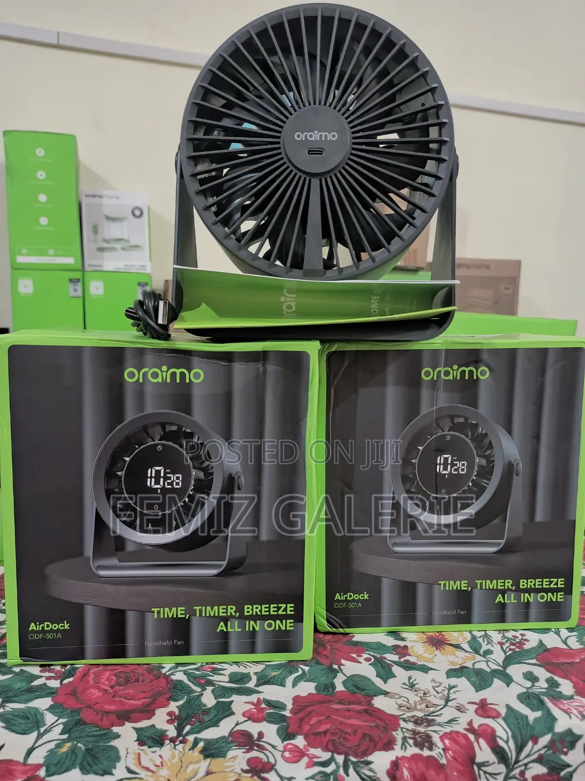 Oraimo Airdock Strong Airflow Portable Desktop Fan