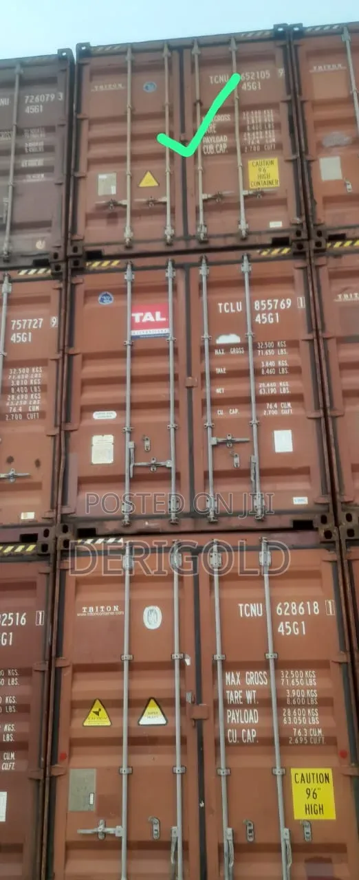 40 Foot High Cube Containers