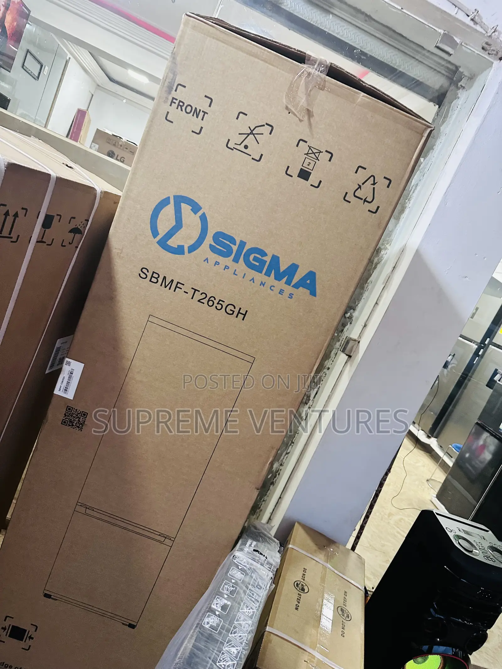 Sigma 260l Double Door Bottom Freezer Fridge SBMF-T265gh