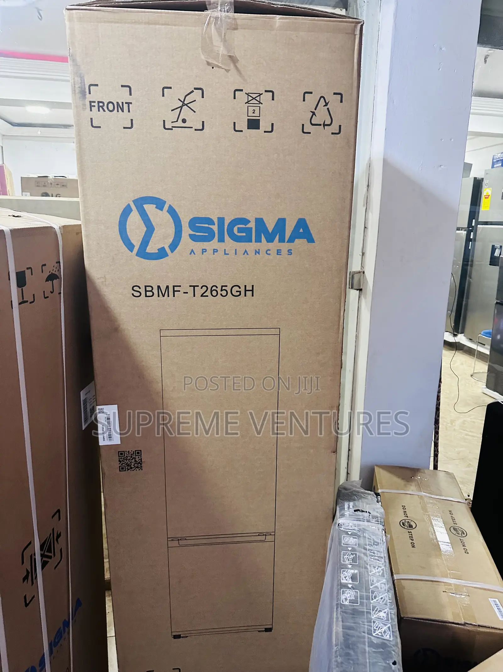 Sigma 260l Double Door Bottom Freezer Fridge SBMF-T265gh