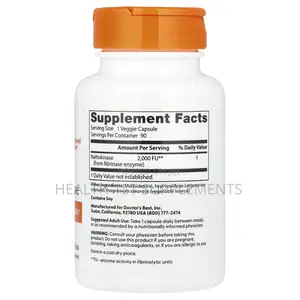 Nattokinase, 2,000 Fus, Per Capsule, 90 Veggie Caps