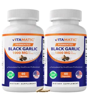 Fermented Black Garlic Extract 1000 Mg 60 Capsules