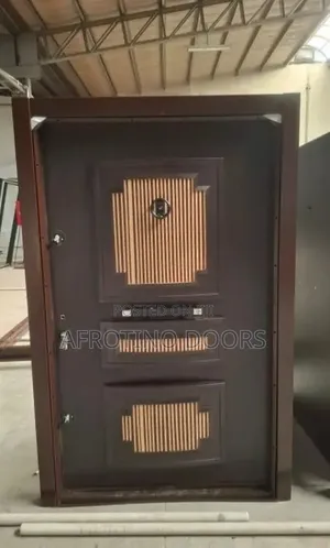 Security Door (With Wood Finishing )