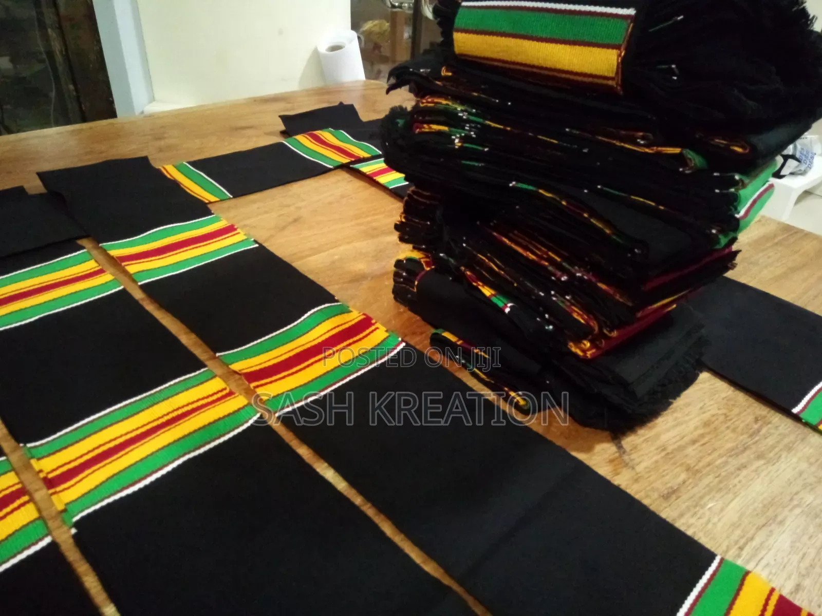 Thick Kente Sash for Print Embroidery