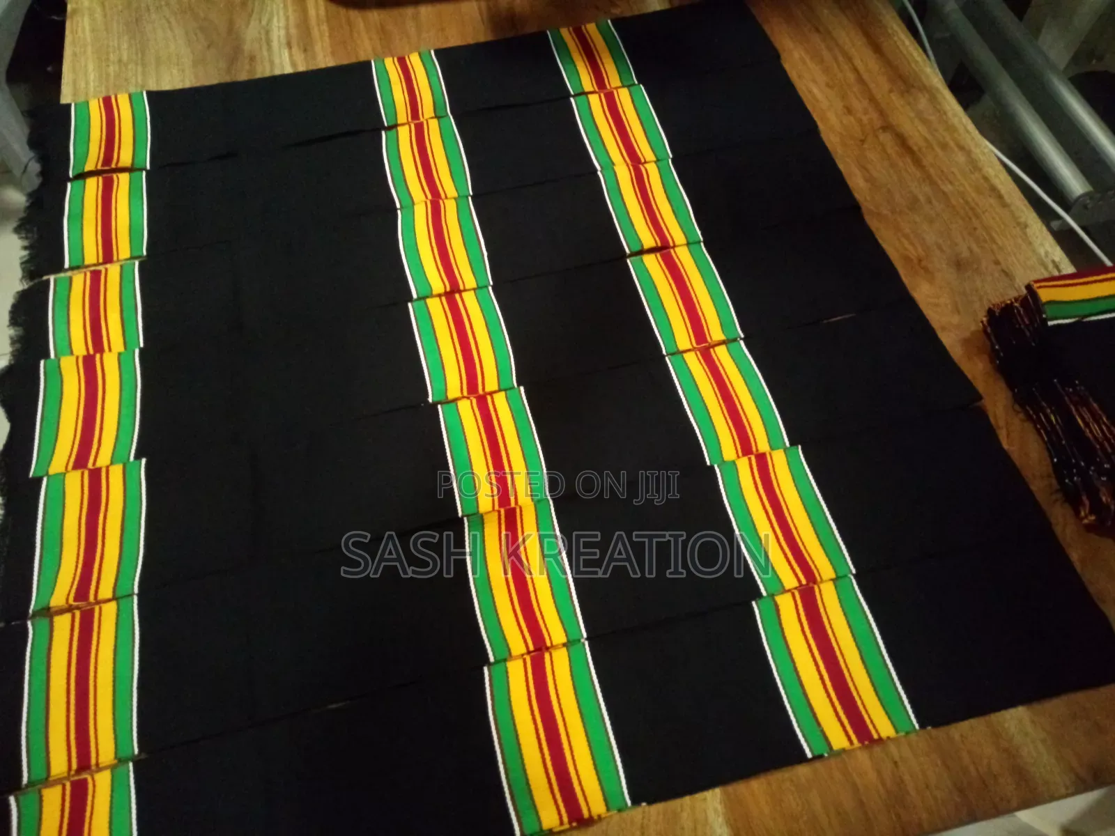Thick Kente Sash for Print Embroidery
