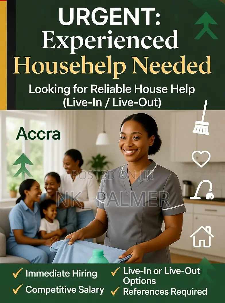 Urgent Hiring: Female Domestic Assistant Needed