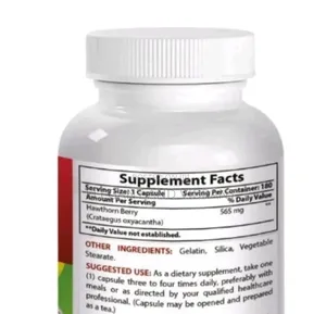 Hawthorn Berry 565 Mg 180 Capsules