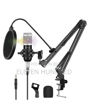 Podcast Microphone Usb Sound Card Kit Live With Long Arm