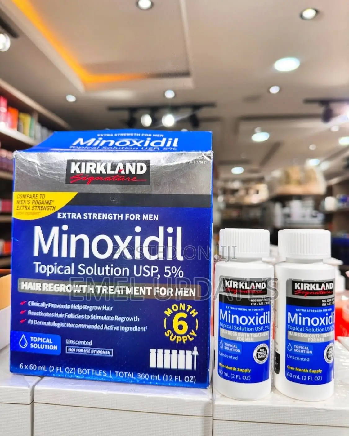 Kirkland Minoxidil ( X6 Bottles) Grow Beard / Bald Head / Hair Line
