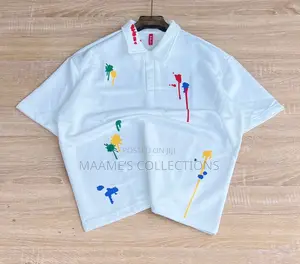 Men’S Paint-Splatter Polo Shirt
